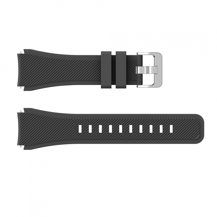Curea Bratara Quick Release pentru smartwatch Samsung Gear S3 / Frontier , 22 mm , Negru [2]