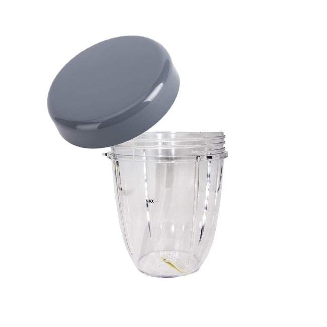 Pahar mic cu capac standard, compatibil NutriBullet 600W - 900W, Capacitate de 0.5 Litri, 125*95 mm, PHN Mag. [2]