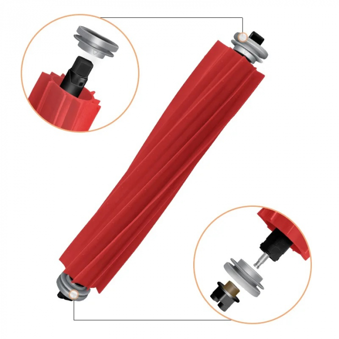 Perie Principală Detașabilă Compatibilă Roborock S7 / T7S Plus / G10 – Accesoriu Premium din Silicon pentru Aspirator Robot [2]