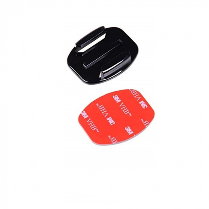 Set monturi 8 buc prindere adeziva 3M , 4 dreapte , 4 curbate, quick release, compatibil GoPro Hero 4 5 6 7 8, SJCAM, Xiaomi Yi, DJI Osmo Action [6]