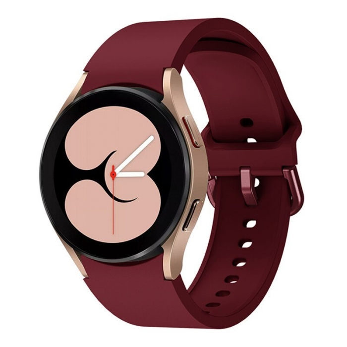 Curea silicon compatibila Samsung Galaxy Watch 4 (40mm 44mm) / Galaxy watch 4 Clasic ( 42mm 46mm ), Visiniu,20 mm, Quick Release [3]