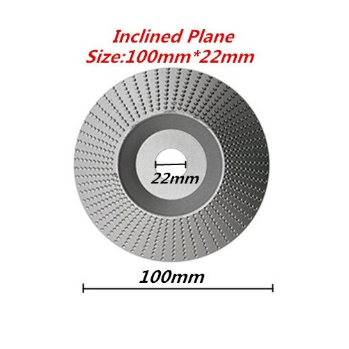 Disc Arcuit de otel 22x100 mm de rindeluit lemn, pentru polizor unghiular , Argintiu [2]
