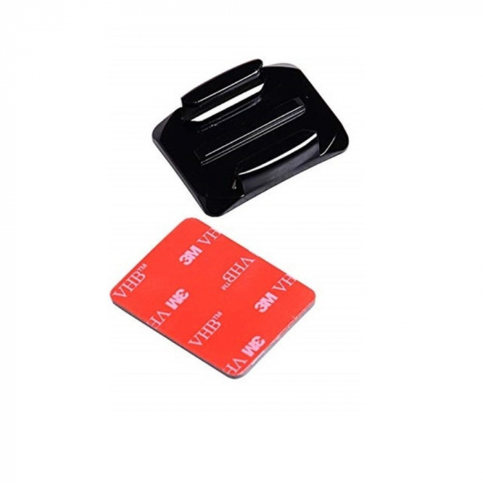 Set monturi 8 buc prindere adeziva 3M , 4 dreapte , 4 curbate, quick release, compatibil GoPro Hero 4 5 6 7 8, SJCAM, Xiaomi Yi, DJI Osmo Action [5]