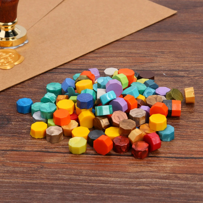 Set Ceara Multicolor sidefat perlat pentru sigilii invitatie nunta botez - 100 buc/pachet [3]
