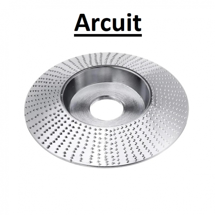 Disc Arcuit de otel 22x100 mm de rindeluit lemn, pentru polizor unghiular , Argintiu [3]