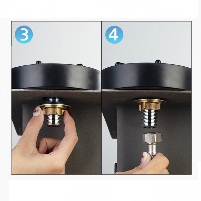 Kit Rinser pentru pahare, cani, biberoane, halba, clatire sub jet de presiune, cu furtun si conector direct [6]