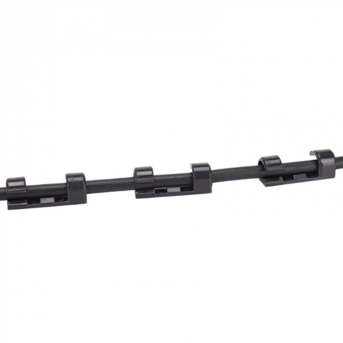 Set 20 de piese pentru organizat calburi cu adeziv 3M, Negru [4]
