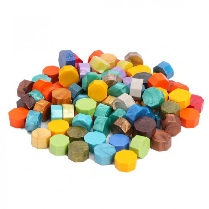 Set Ceara Multicolor sidefat perlat pentru sigilii invitatie nunta botez - 100 buc/pachet [1]