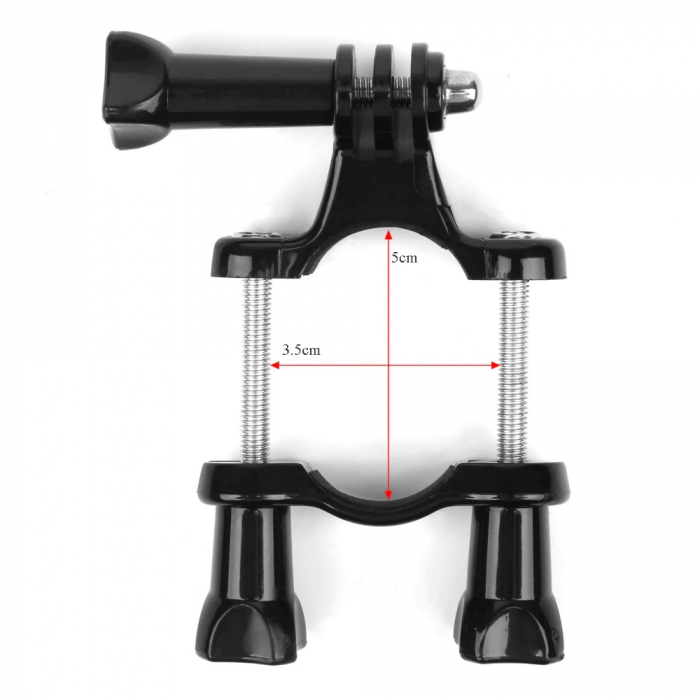 Suport PHN prindere bicicleta pentru camere de actiune GoPro Hero 4 5 6 7 8, 9 , 10 , SJCAM, Xiaomi Yi, DJI Osmo Action,3.5 - 5 cm max [3]