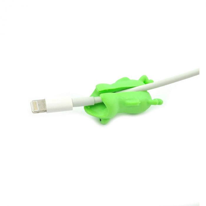 Protectie incarcator Broasca verde, cablu de date, Cable bite [4]