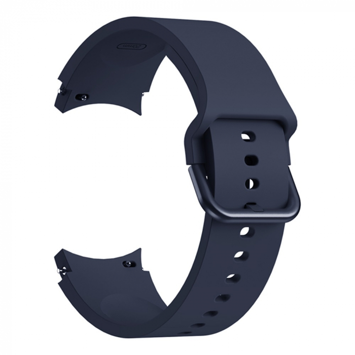 Curea silicon compatibila Samsung Galaxy Watch 4 (40mm 44mm) / Galaxy watch 4 Clasic ( 42mm 46mm ), Bleumarin, 20 mm, Quick Release [1]