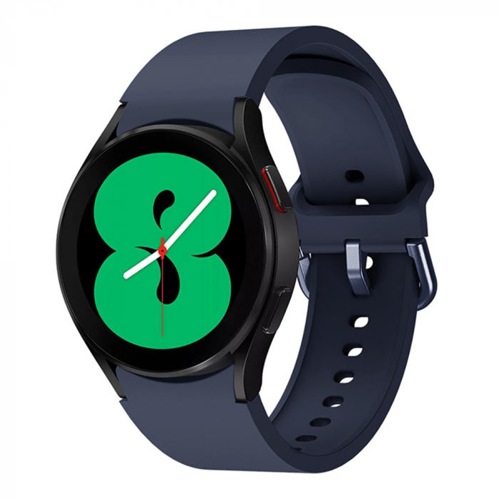 Curea silicon compatibila Samsung Galaxy Watch 4 (40mm 44mm) / Galaxy watch 4 Clasic ( 42mm 46mm ), Bleumarin, 20 mm, Quick Release [2]