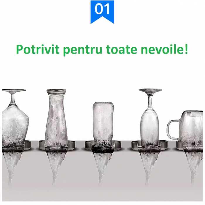 Kit Rinser pentru pahare, cani, biberoane, halba, clatire sub jet de presiune, cu furtun si conector direct [3]