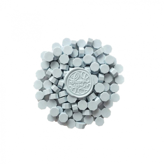 Set Ceara Arctic Blue mat pastelat pentru sigilii invitatie nunta botez - 100 buc/pachet [4]