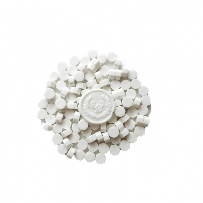 Set Ceara Alb mat pastelat pentru sigilii invitatie nunta botez - 100 buc/pachet [1]