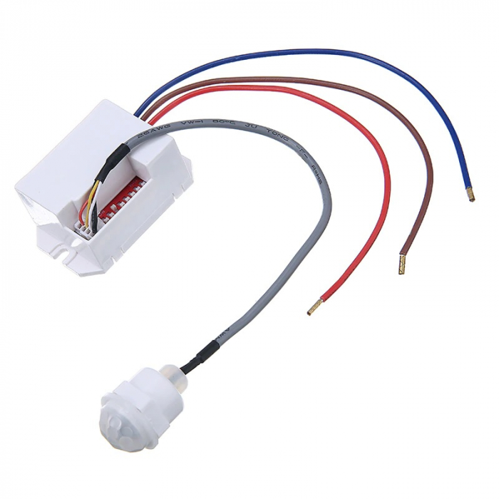 Senzor de miscare pentru corp de iluminat 360 grade, 800W, Alb [8]