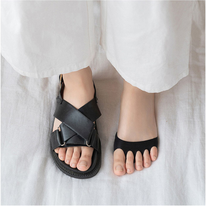 Set 2 Branturi pentru metatarsiene picior, protectie pantofi, absortie durere, Negru. [4]