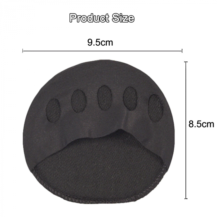 Set 2 Branturi pentru metatarsiene picior, protectie pantofi, absortie durere, Negru. [1]