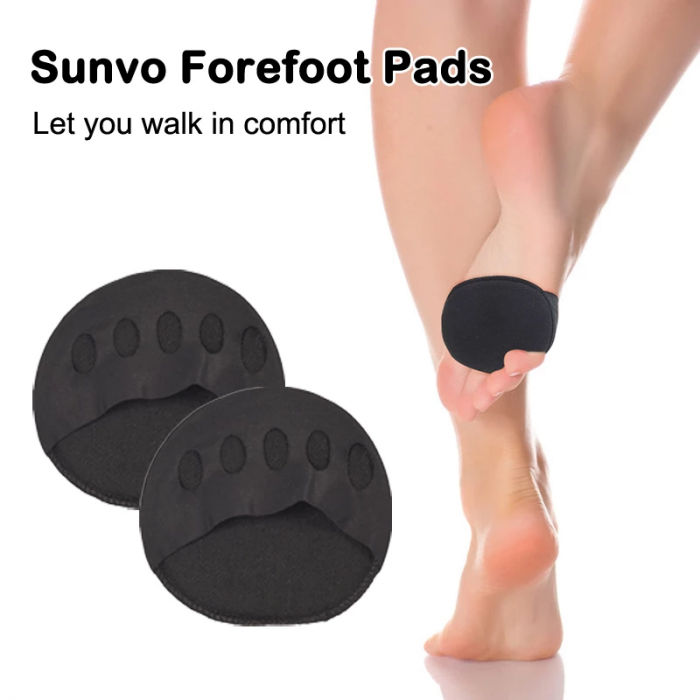 Set 2 Branturi pentru metatarsiene picior, protectie pantofi, absortie durere, Negru. [8]