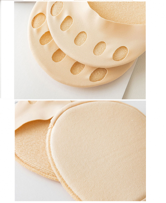 Set 2 Branturi suport metatarsiene antepicior pentru femei pentru pantofi cu toc inalt, absortie durere, Crem [1]