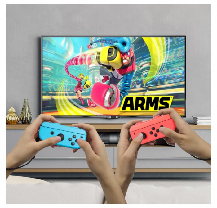 Set 2 Joy-Con Strap pentru nintendo swtich, Compatibil cu Nintendo Switch/Switch OLED, Rosu - Albastru, PHN Mag [9]