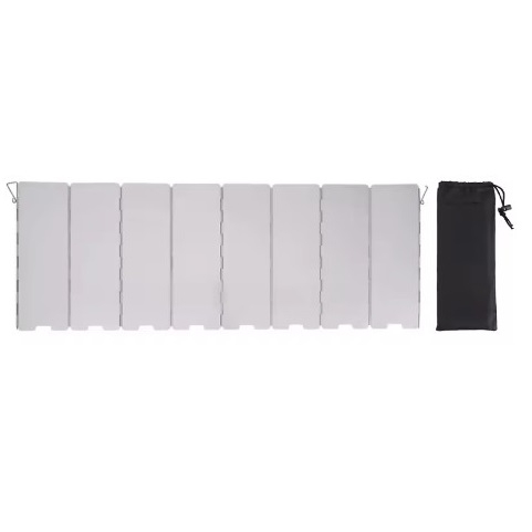 Paravan Pliabil din Aluminiu Dur/Gros pentru aragaz, din 10 placi, anti-stropi, protectie ampla, 84 x 24 cm [5]