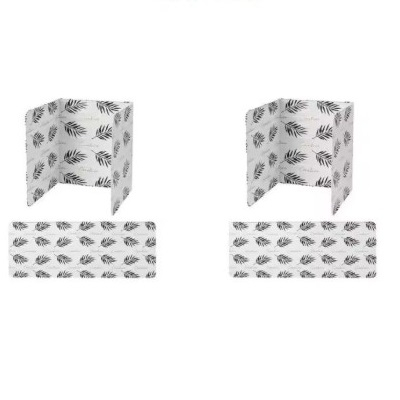 Set 2 Paravane pliabile din aluminiu pentru aragaz cu model floral, portabile, antri-stropi, protectie ampla, 84 x 32,5 cm [1]