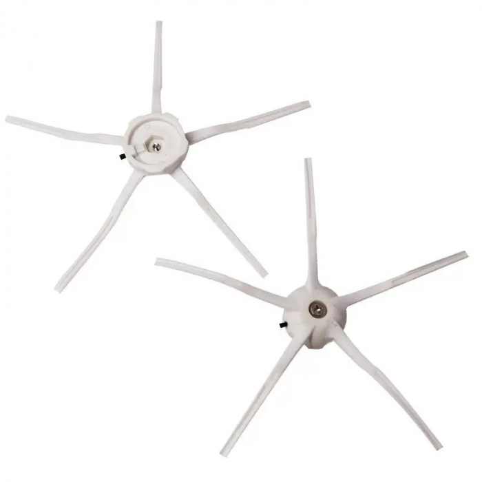 Set 2 Perii Laterale cu 5 picioare albe Compatibile Roborock S5 MAX/S6/ S61/S65/S5 /S55/S7/Q7 Max [2]