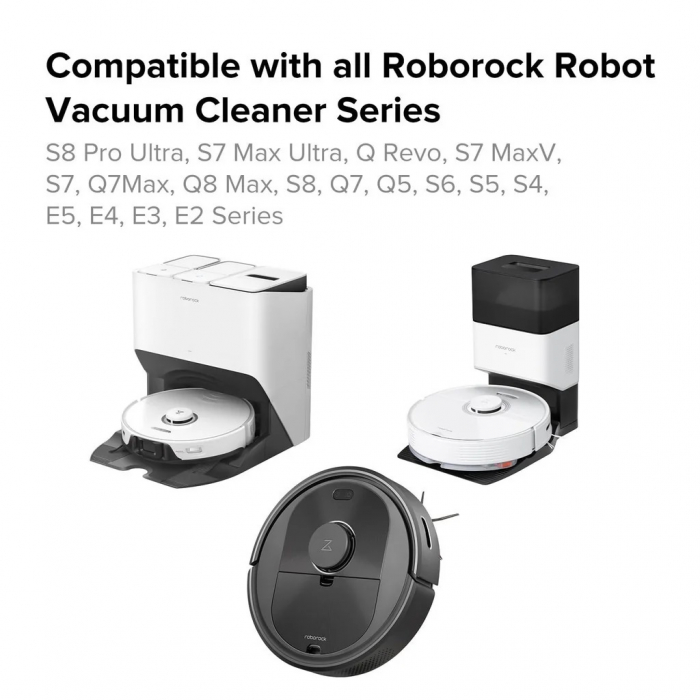 Set 2 perii laterale negre originale Roborock – compatibile E, S, Q Series (E25, S55, Q Revo, S85 Pro Ultra) [3]