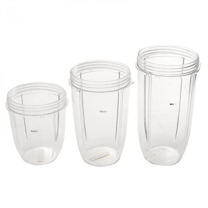 Set 3 pahare cu capac, Nutribullet 600W - 900W [2]