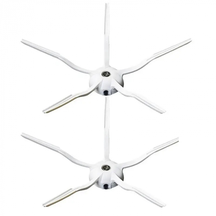 Set 10 Perii Laterale Albe din Silicon Compatibile Roborock E4 / E5 / S4 / S5 / S6 / S7 / S8 / Q5 / Q7 / Q8 / Q Revo [6]