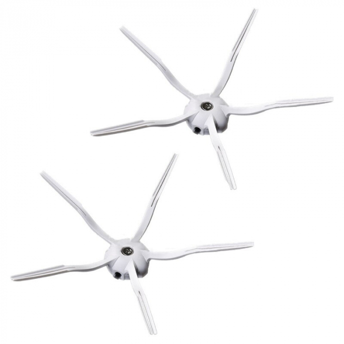 Set 10 Perii Laterale Albe din Silicon Compatibile Roborock E4 / E5 / S4 / S5 / S6 / S7 / S8 / Q5 / Q7 / Q8 / Q Revo [2]