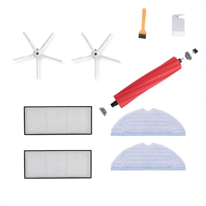 Set 9 Piese Compatibil Roborock Q7 Max / Q7 Max+ / Q7 Plus / T8 – Perii, Mopuri, Filtre HEPA [1]