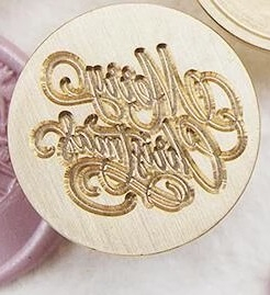 Sigiliu ceara Merry Christmas pentru felicitari, plicuri, invitatii de Craciun [2]
