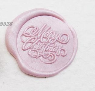 Sigiliu ceara Merry Christmas pentru felicitari, plicuri, invitatii de Craciun [3]