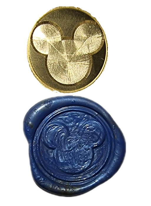 Sigiliu ceara MIckey Mouse pentru felicitari, plicuri, invitatii botez [4]