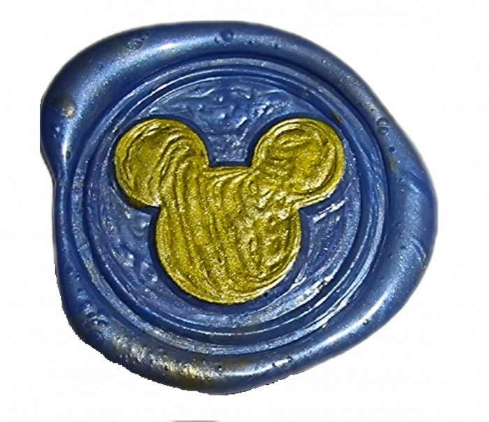 Sigiliu ceara MIckey Mouse pentru felicitari, plicuri, invitatii botez [3]