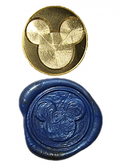 Sigiliu ceara MIckey Mouse pentru felicitari, plicuri, invitatii botez [2]