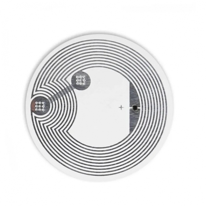 Sticker NFC213 autoadeziv, Tag RFID, rotund, 13.56mHz, PHN Mag, cip programabil, scriere/citire cu telefon mobil, Alb [1]