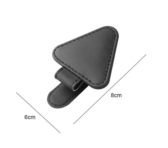 Suport auto ochelari/card/accesorii cu prindere la parasolar, Negru [2]