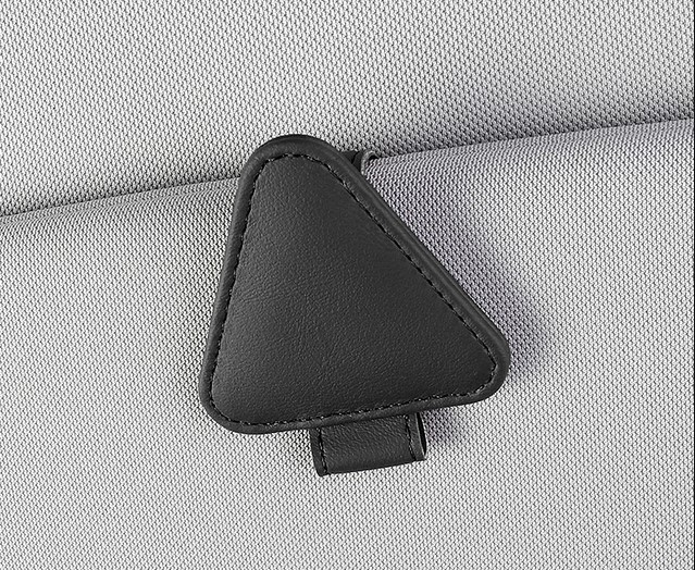 Suport auto ochelari/card/accesorii cu prindere la parasolar, Negru [5]