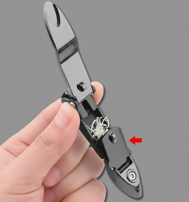 Unghiera din Otel Inoxidabil, cu spatiu de depozitare Integrat si Taiere Precisa, PHN Mag, Negru [2]