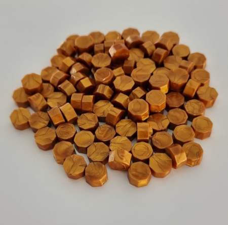 Ceara pentru sigilii - Ceara caramel sidefat pentru sigilii invitatie de nunta botez - 100 buc/pachet