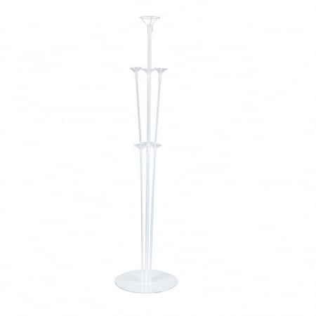 Suport de 7 baloane, Ornament masa de botez, 70cm, Baloane Confeti,  Albastru Metalizat [1]