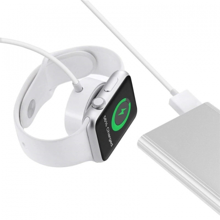 Cablu de incarcare magnetic pentru Iwatch / Apple Watch, 1 m, Alb, USB [4]