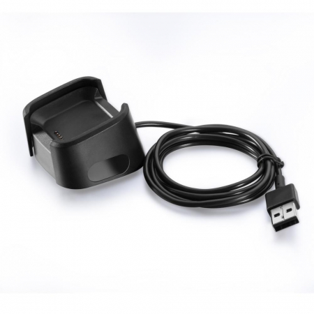 Cablu de incarcare QuickFit magnetic pentru FitBit Versa / Versa 2, 1 m, Negru, USB [4]