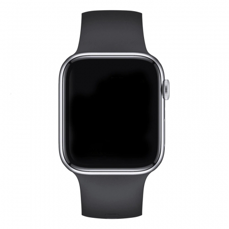 Curea cu catarama compatibil Apple Watch 1 2 3 4 5 6 , Sport, Silicon, 38mm , negru [2]