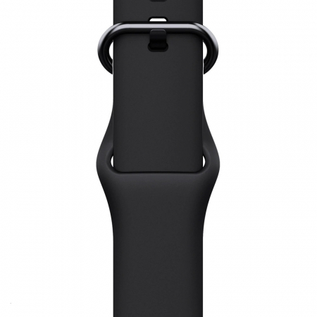 Curea cu catarama compatibil Apple Watch 1 2 3 4 5 6 , Sport, Silicon, 38mm , negru [3]