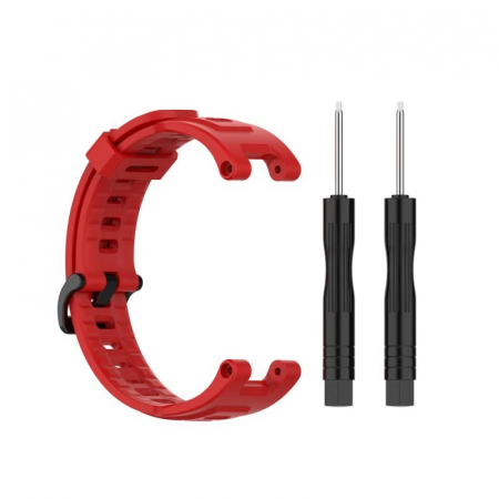 Amazfit T-Rex - Bratara din silicon compatibil Amazfit T-REX - Rosu