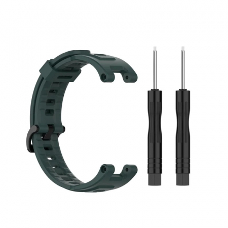 Accesorii Smartwatch - Bratara din silicon compatibil Amazfit T-REX - Olive Green
